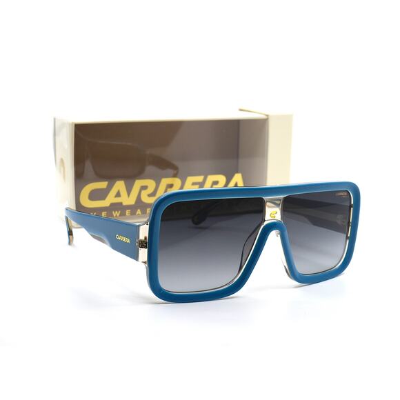 BRAND NEW CARRERA FLAGLAB 14 BLUE GREY GRADIENT AUTHENTIC SUNGLASSES - Picture 5 of 11